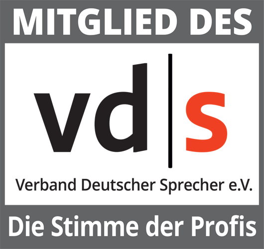 Mitglied des vd|s - Verband Deutscher Sprecher e.V.